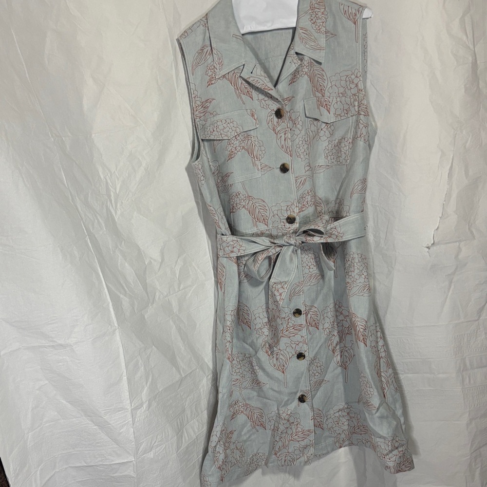 Lafayette 148 New York Sleeveless Floral Midi Dress